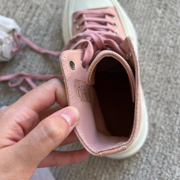 Alexander McQueen Women’s Tread Slick Boots in Pink/White - Picture 8 of 15